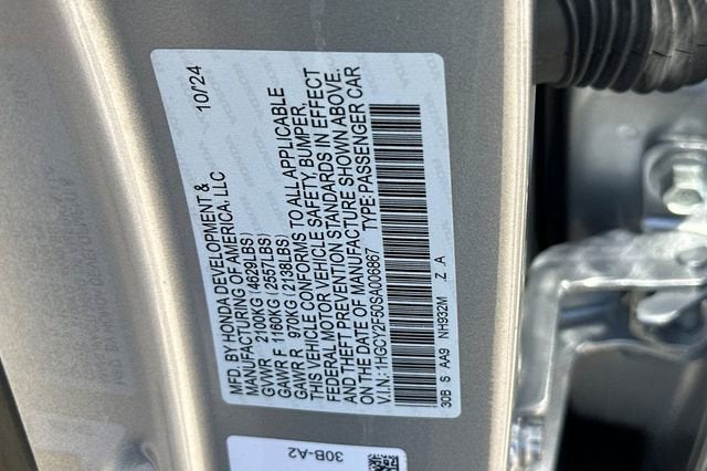 2025 Honda Accord Hybrid Sport