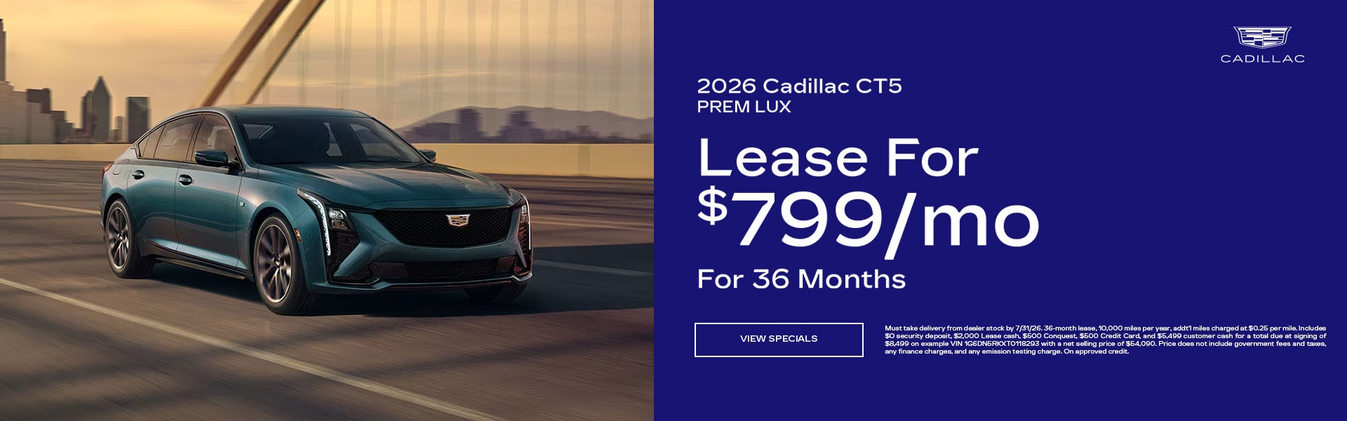 2026 Cadillac CT5 savings