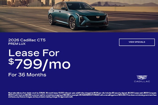 2026 Cadillac CT5 savings