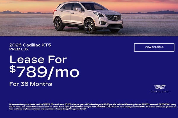 2026 Cadillac XT5 PREM LUX savings